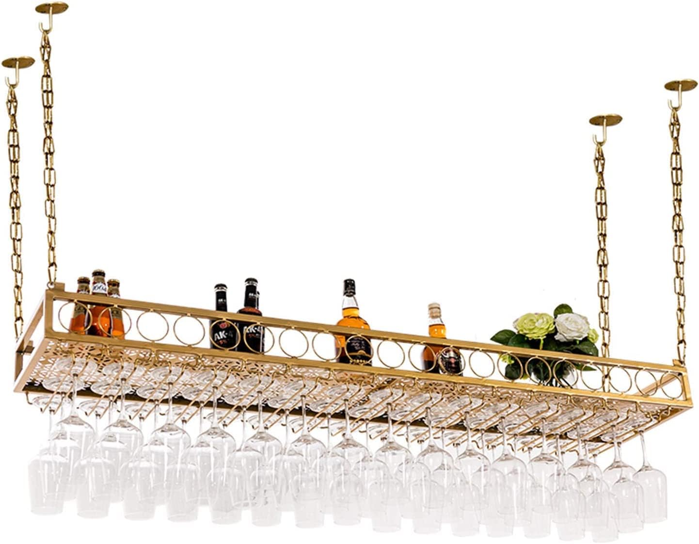ShyhHts Wall Mounted Wine Rack - 120cm Durable Adjustable
