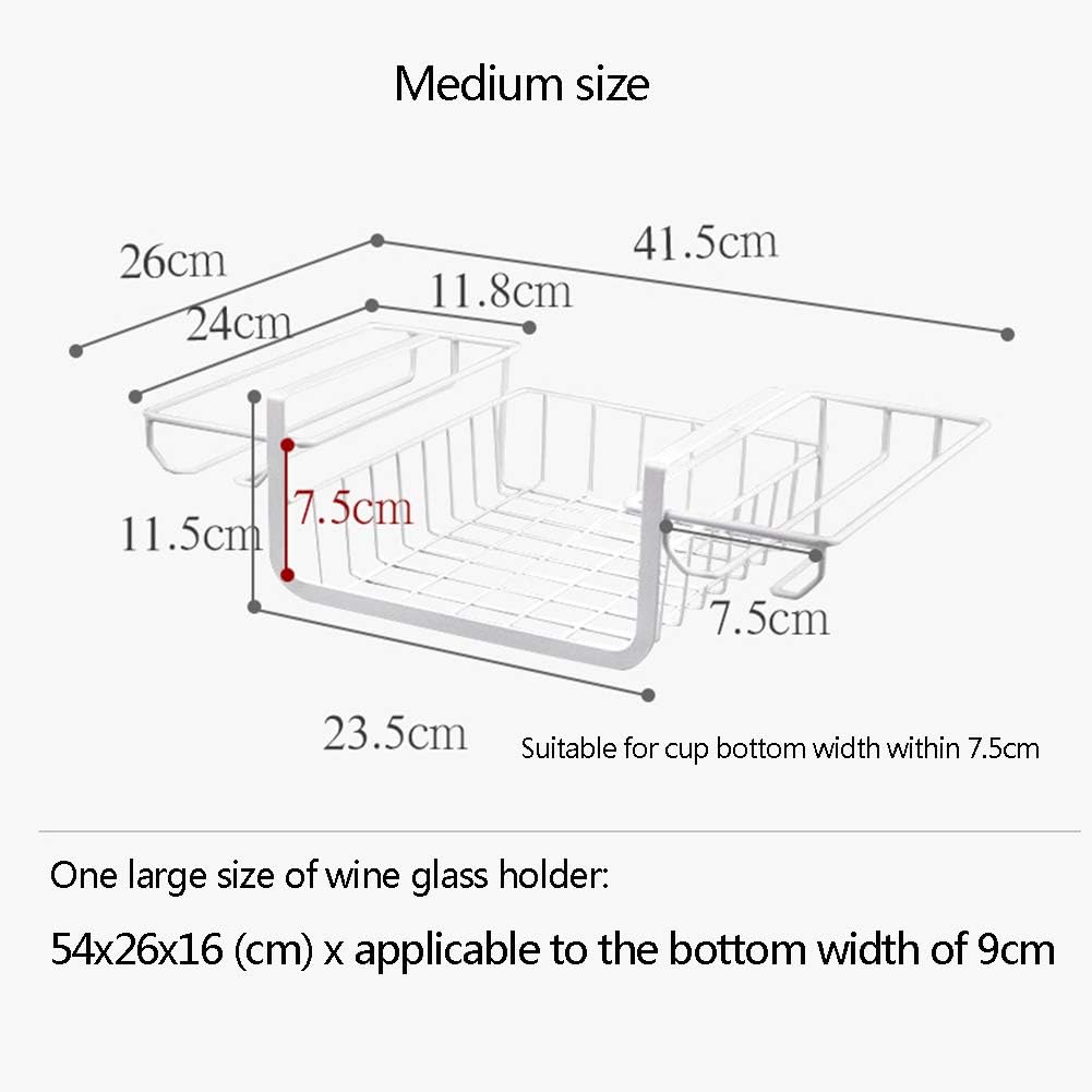 Modern Kitchen Wine Glass Upside Down Rack Medium