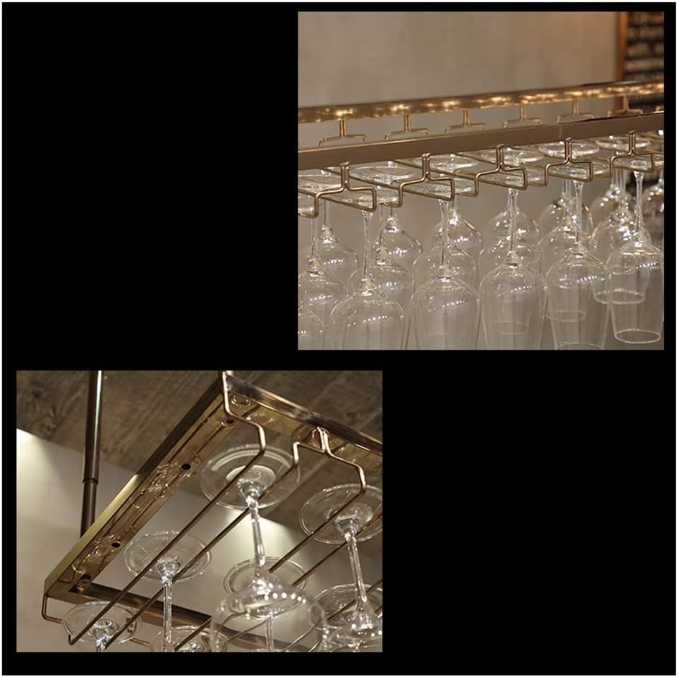 LASEVE Tabletop Wine Rack with Hanging Design