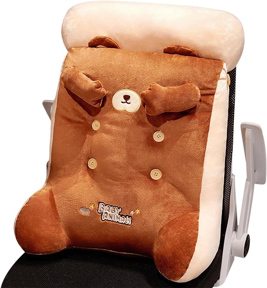 SKINFORD Cute Animal Reading Pillow - Bear Design