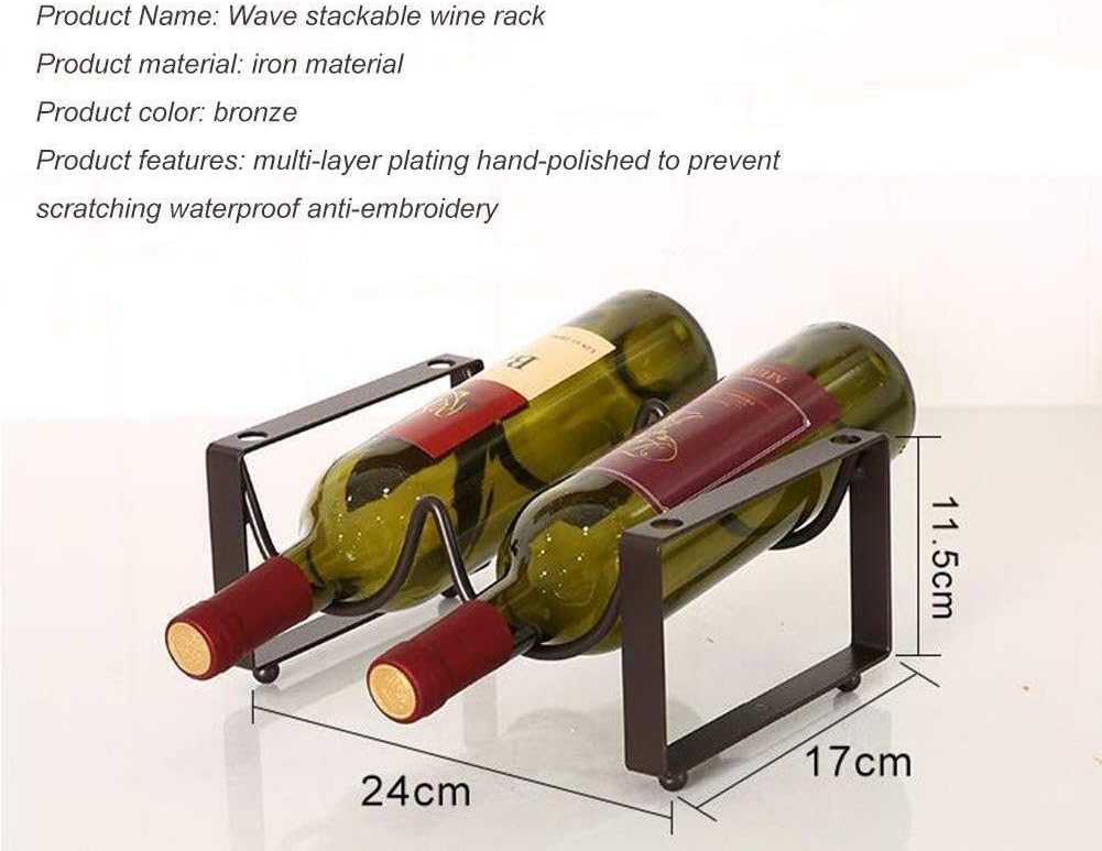 12 Bottle Wine Rack - Freestanding Steel Storage Organizer