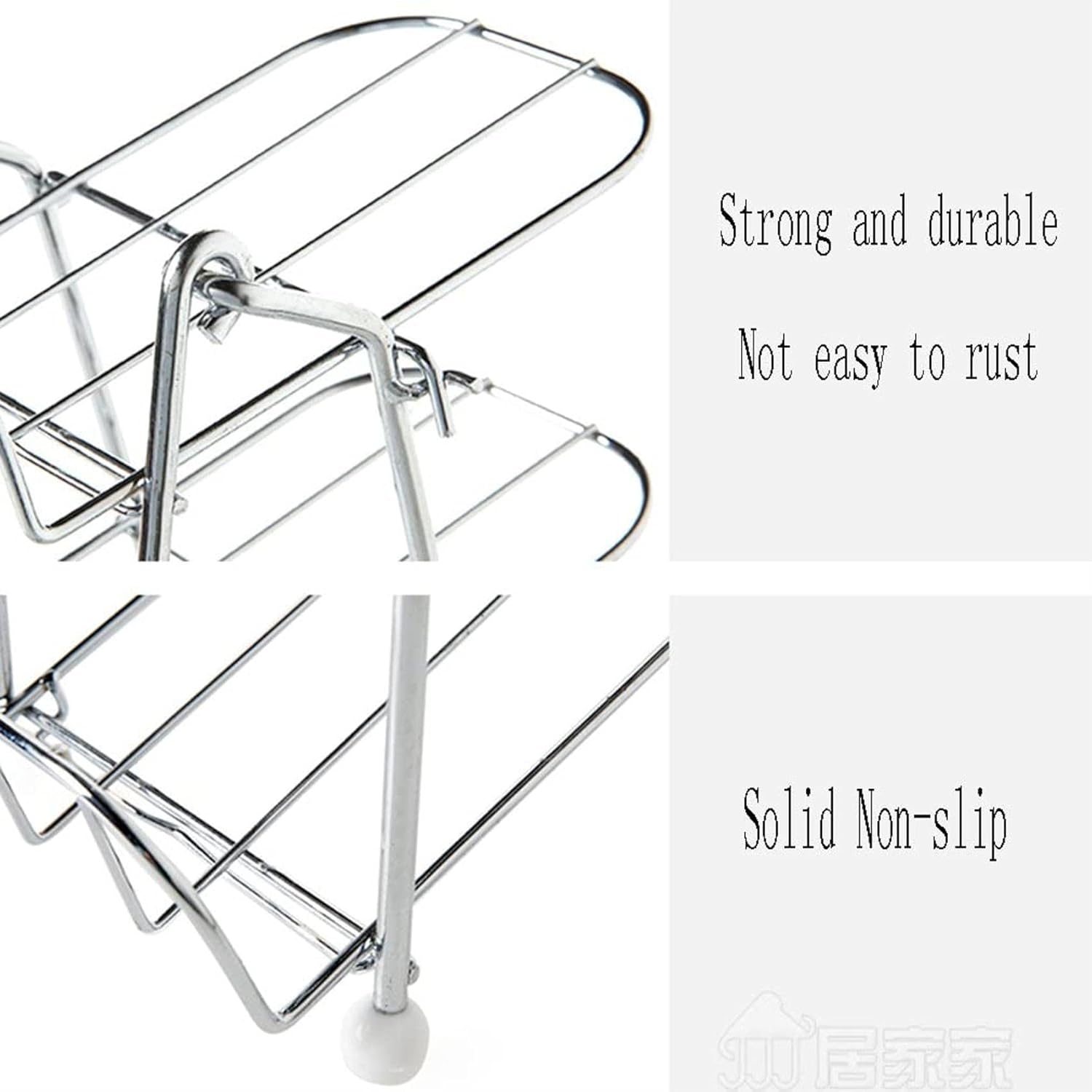 5 Bottle Free Standing Iron Wine Rack