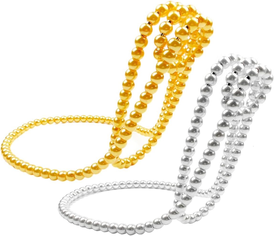 Creative Pearl Necklace Wine Rack Freestanding