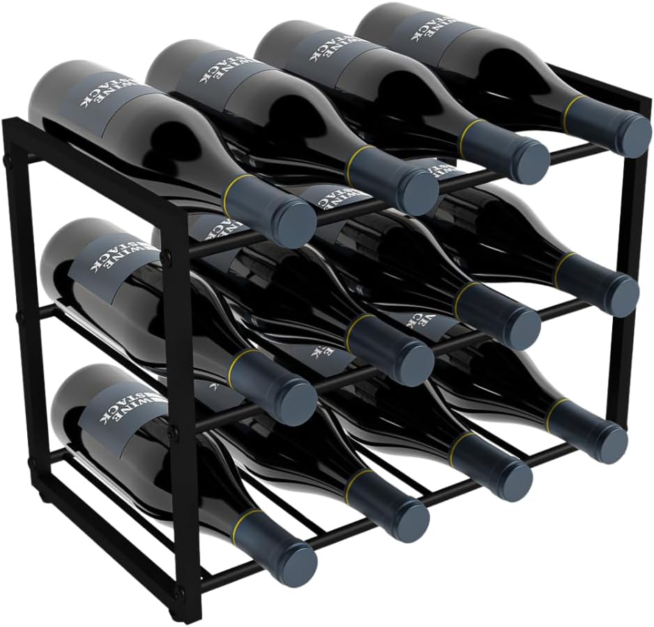 Modern Metal Countertop Wine Rack 1