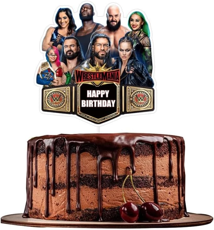 ARHAVI 25 Pcs Wrestling Cake Topper Set