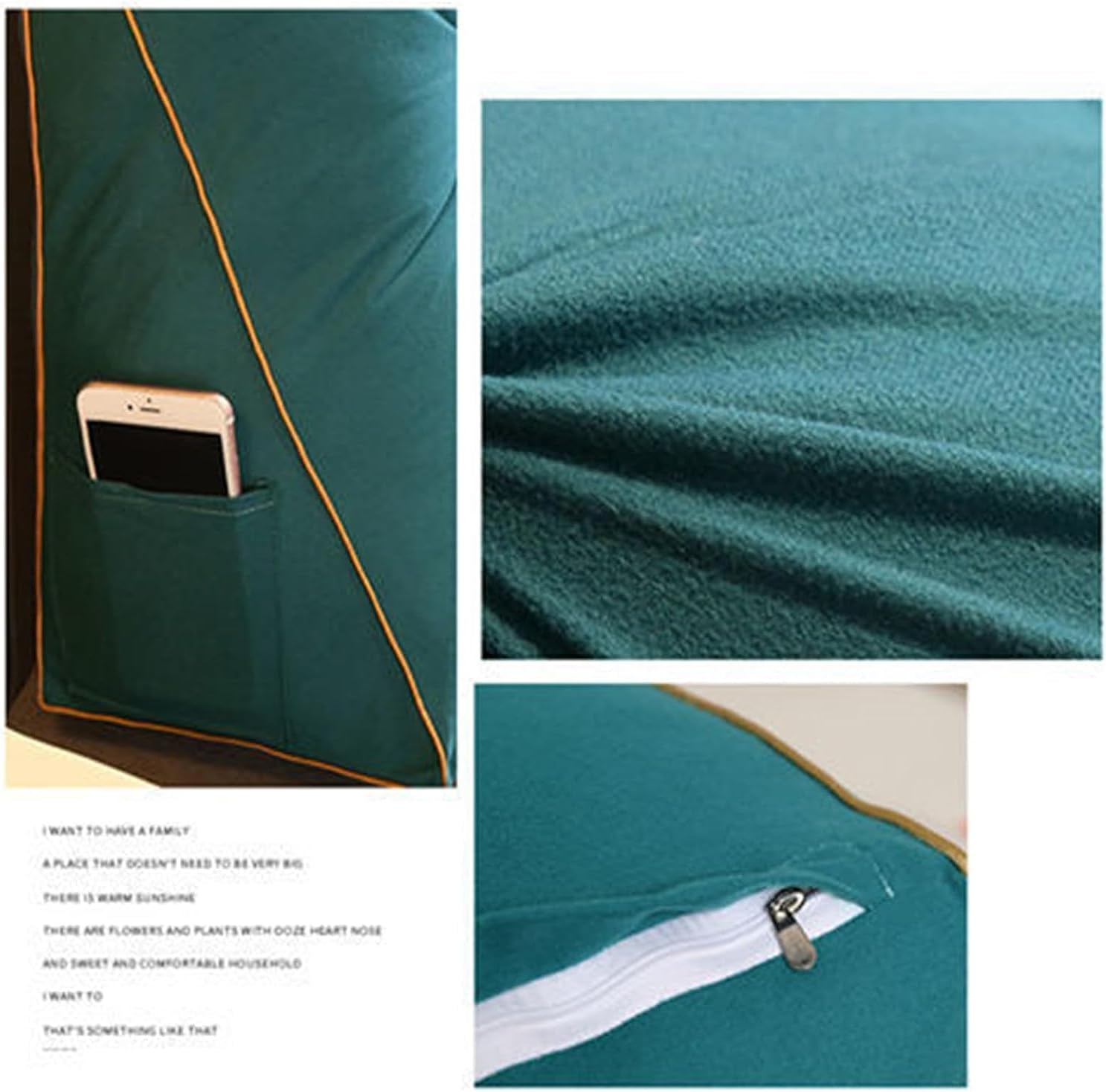 COZMAX Soft Reading Bed Cushion with Headboard
