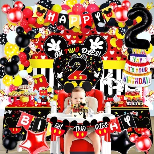 Yusino 132pcs Oh Twodles Birthday Decorations for Boy