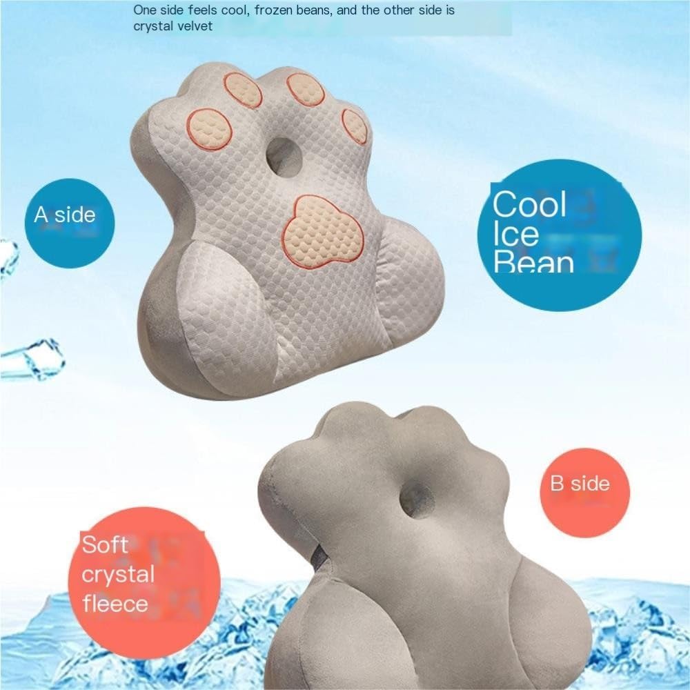 ZALCBHJ Comfort - Guaranteed Creative Paw Print Shaped Neck Pillow