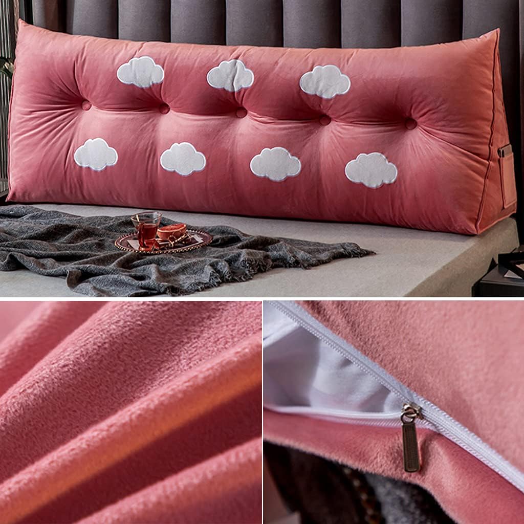 ZZYK Bed Pillow for Sitting Up Reading Support Pillow