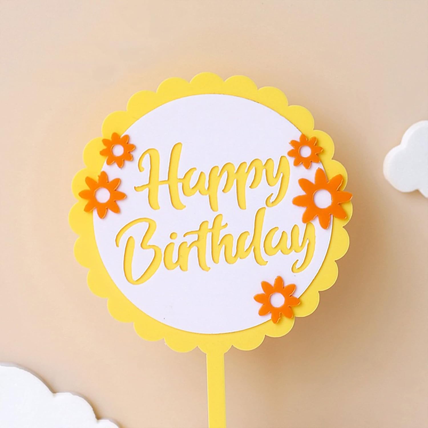 Gyufise 11Pcs Bumble Bee Cupcake Toppers for Baby Shower Birthday Parties