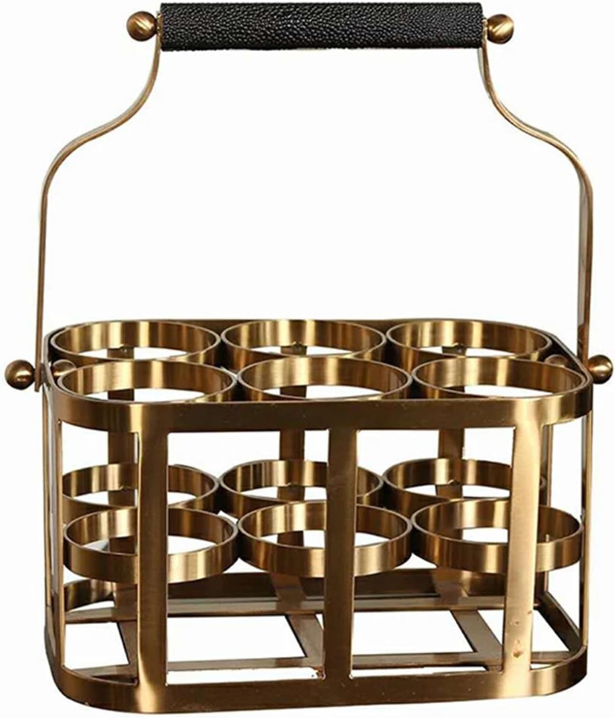 Stylish Freestanding Wine Rack Organizer with 6 Bottles