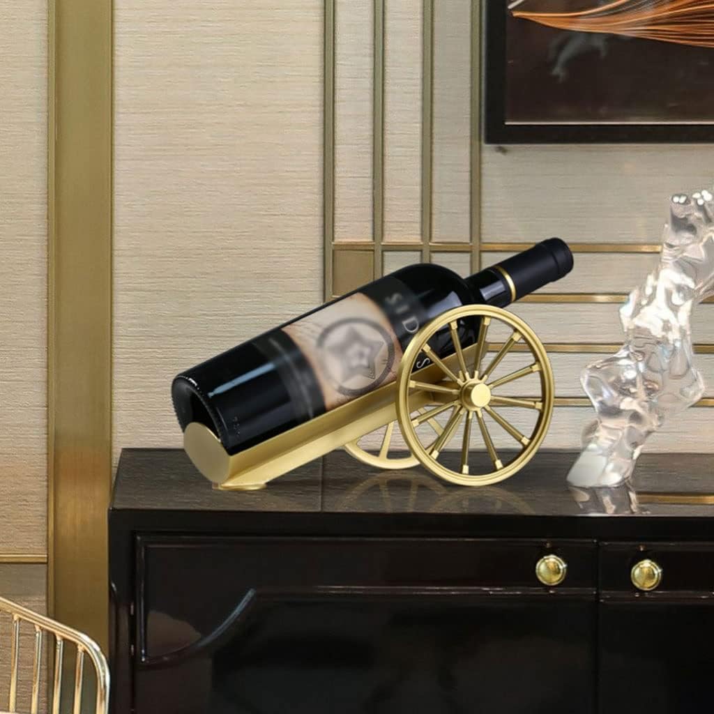OXOAMP Freestanding Brass Wine Rack
