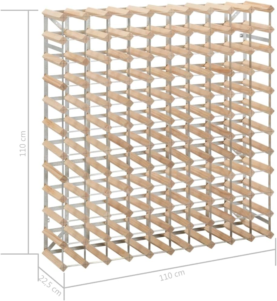 Aisifx 120 Bottle Wine Rack Solid Pine