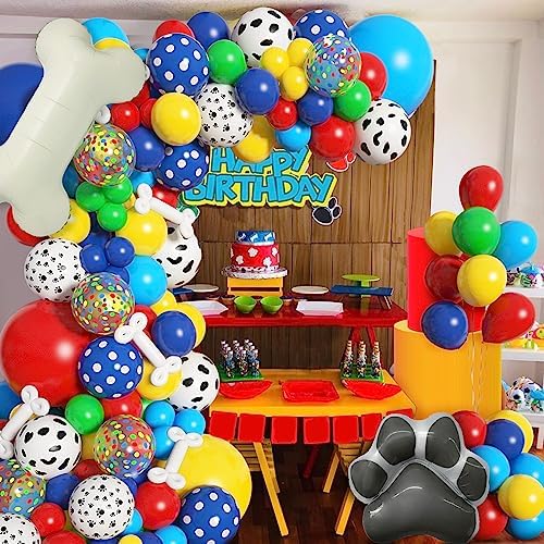 Amandir Paw Balloon Garland Kit for Dog Theme Party