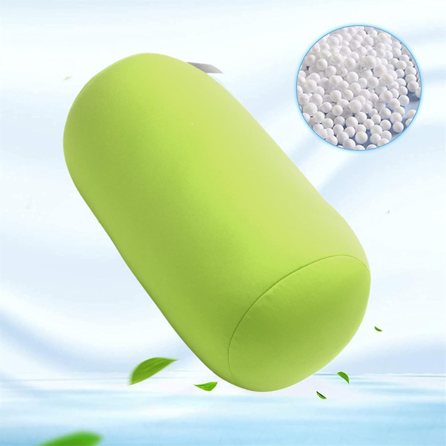 ASkinds 2Pcs Cylindrical Roll Pillow with Microbead Fill