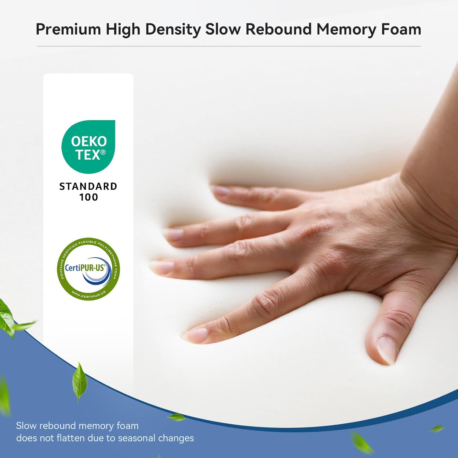 Zmarthumb Cervical Pillow - Adjustable Height Memory Foam Neck Support
