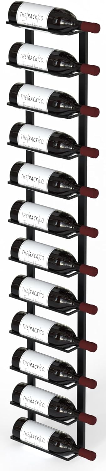 TheRackCo Wall Series - 12 Bottle Wine Rack with Opener