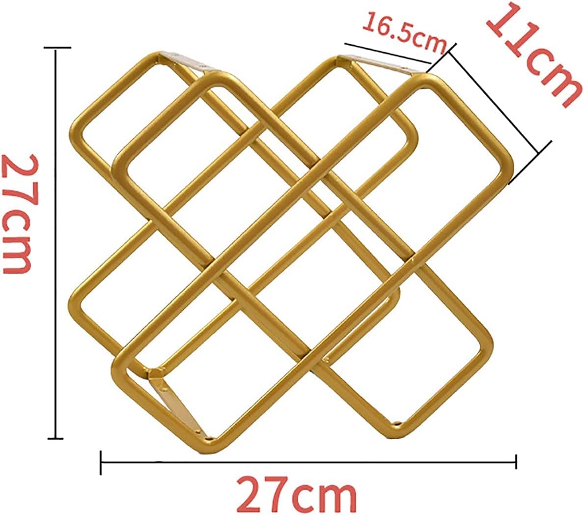 QHCS Modern Aluminum Wine Rack 5 Bottles