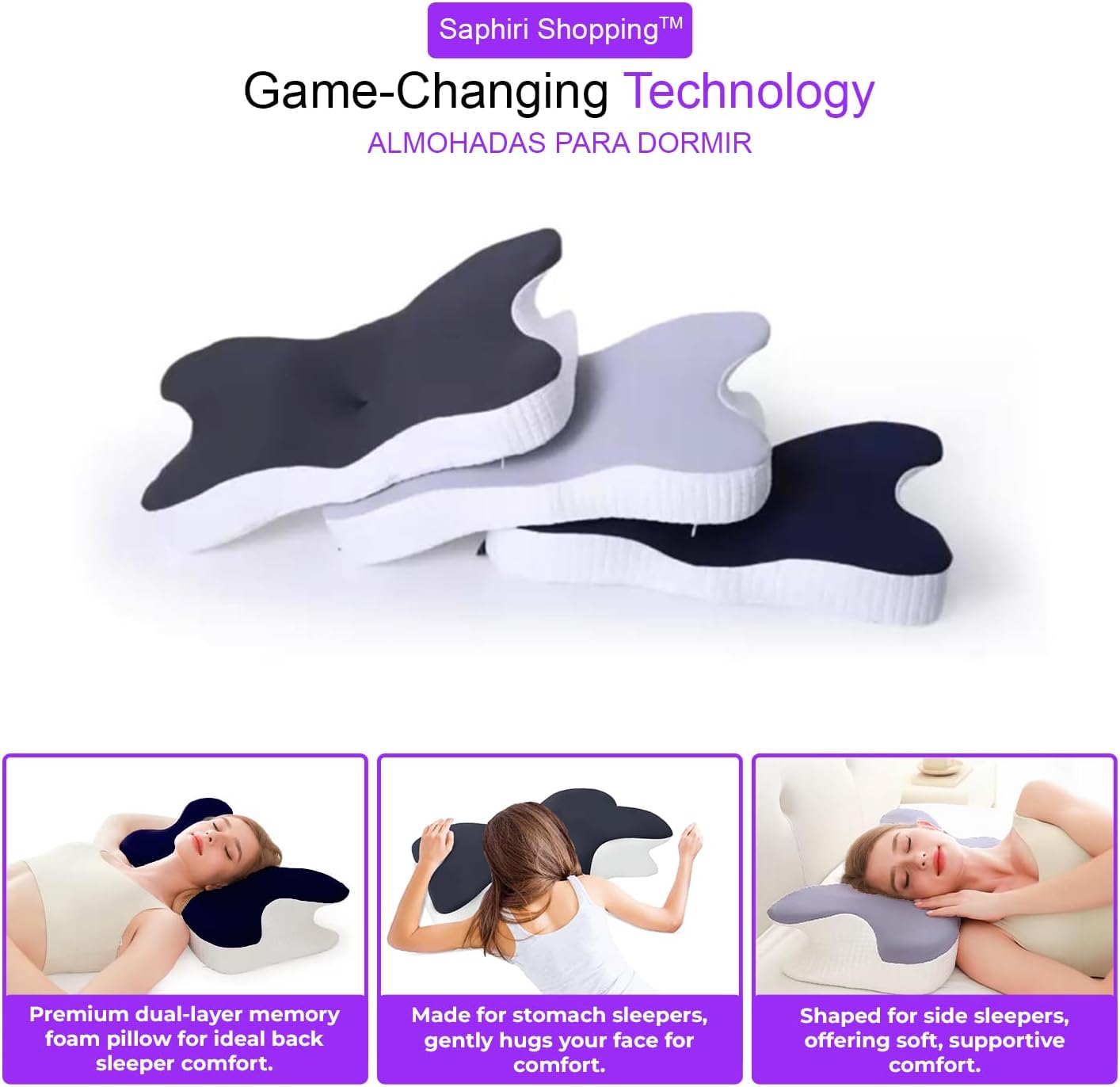 Cervical Neck Support Pillow for Sleep Comfort