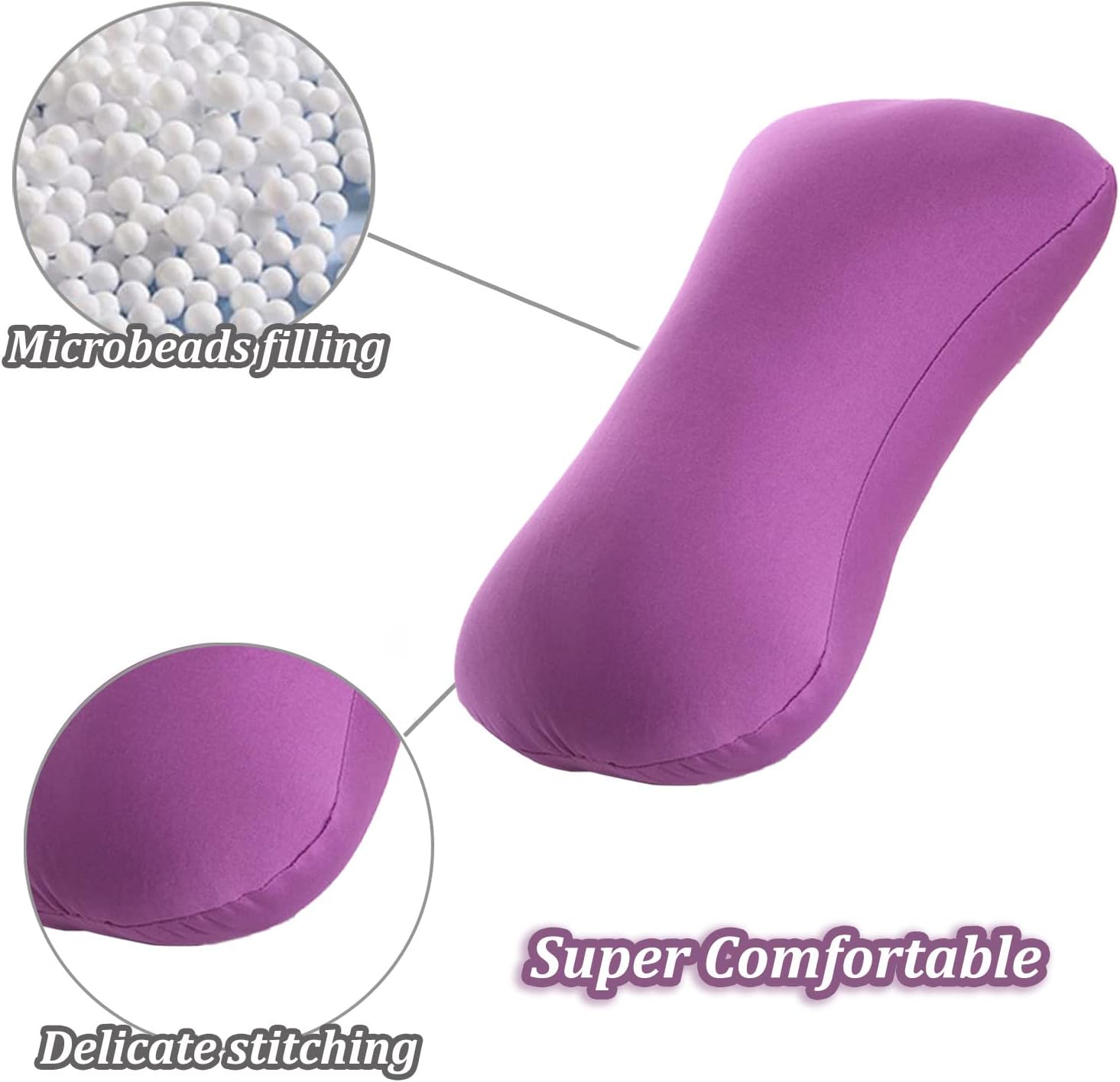 2 Pack Midremer Microbead Neck Pillow with Cervical Support