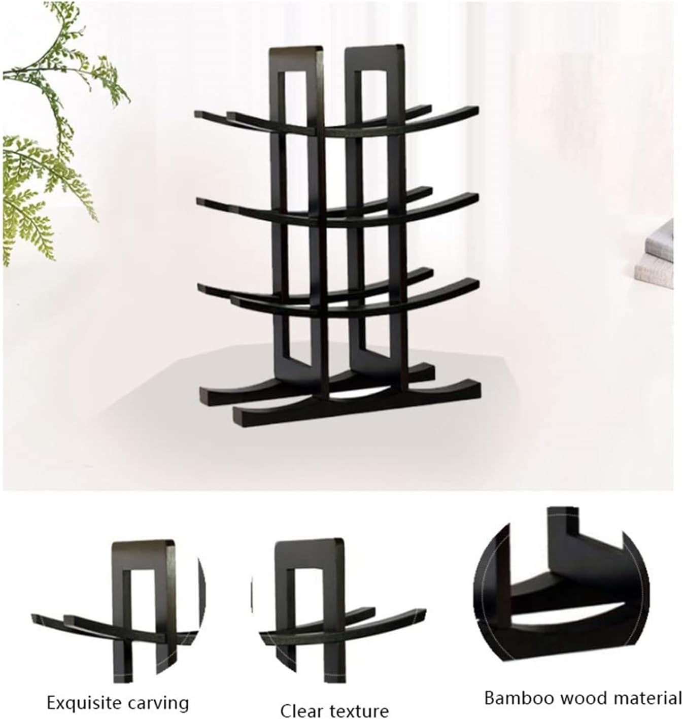 OXOAMP 4-Tier Freestanding Wine Rack Cabinet