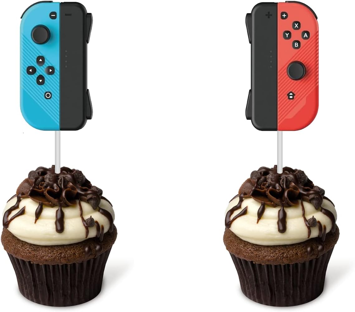 Yuezoloz Video Game Cupcake Toppers 24PCS