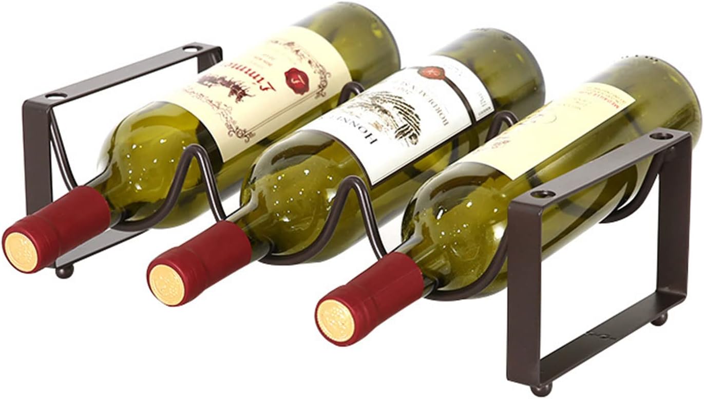 GANYKQ Freestanding Stackable Wine Rack