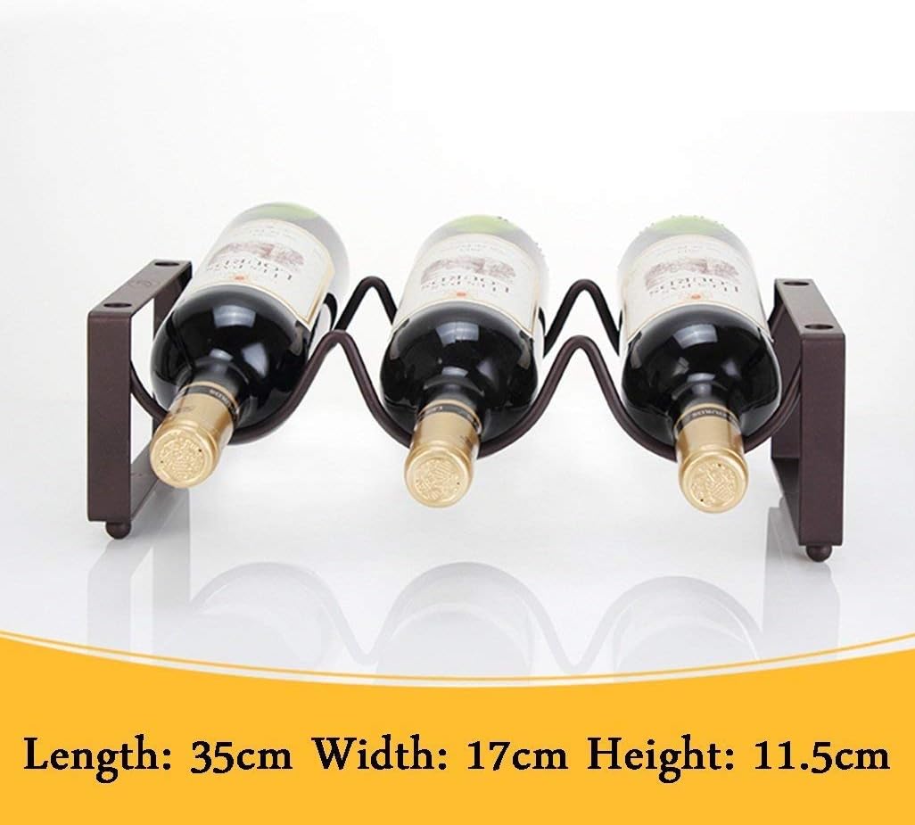 NERDOH 2 Tier Iron Wine Rack with Storage Stand 1