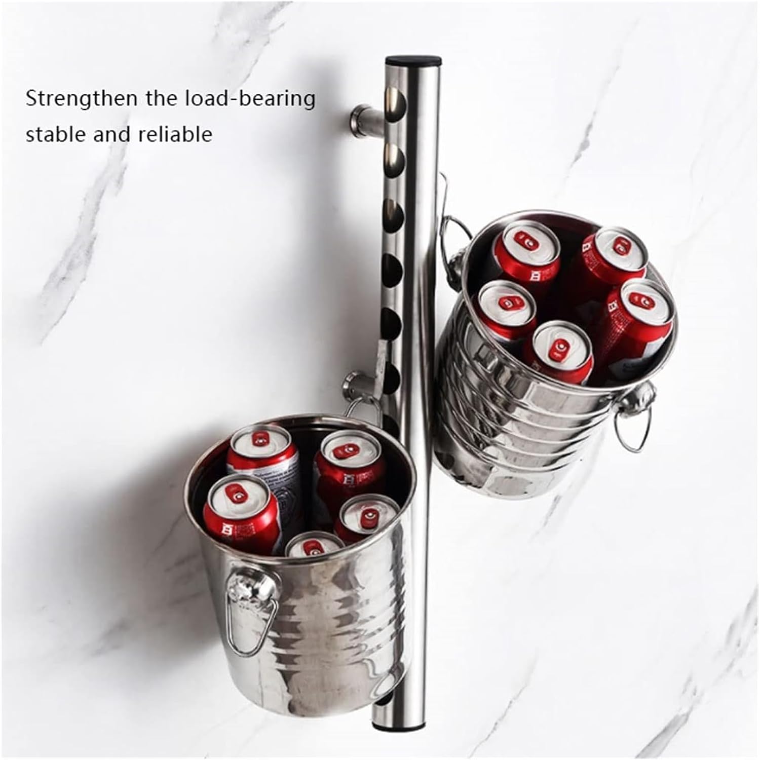 OXOAMP Wall-Mounted Wine Rack 304 Stainless Steel 12 Holes 1