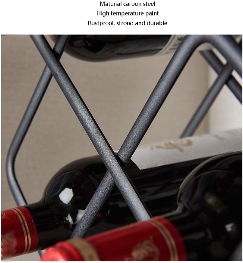 DYPA-AF12 Simple Black Metal Wine Rack