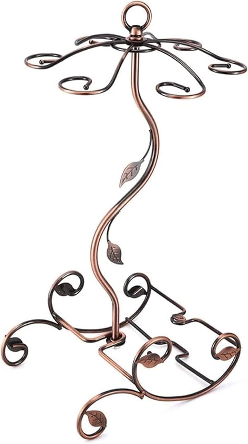 Freestanding Wine Rack with Glass Holder for Bar and Kitchen