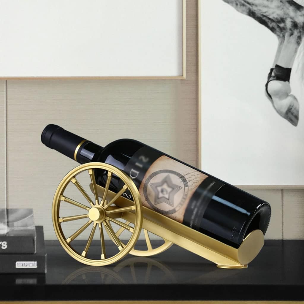 OXOAMP Freestanding Brass Wine Rack