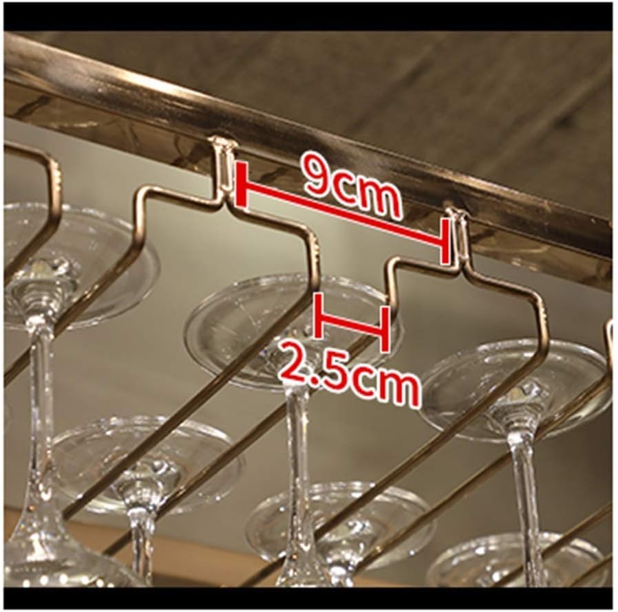 LASEVE Tabletop Wine Rack with Hanging Design