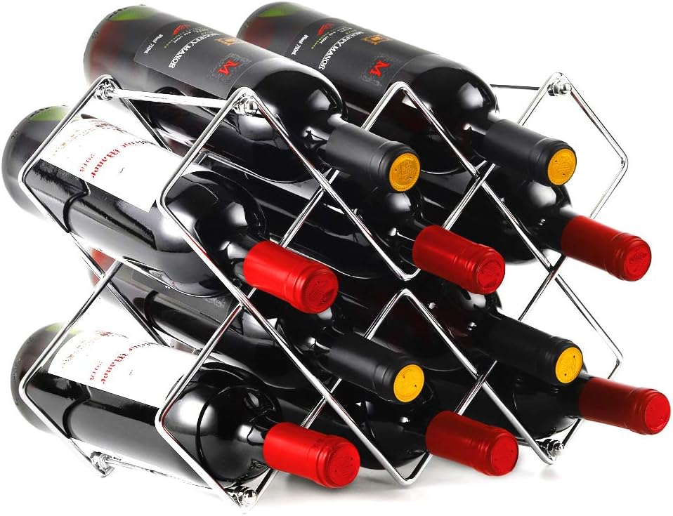 ADOUS HOUSE 10 Bottle Wine Storage Stand Cabinet