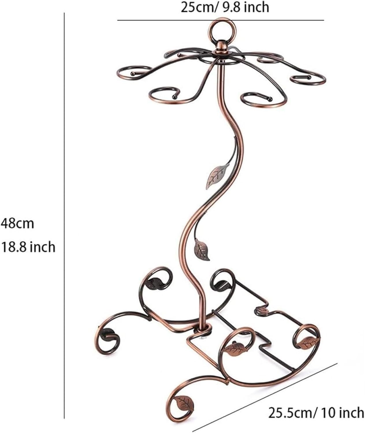 Freestanding Wine Rack with Glass Holder for Bar and Kitchen