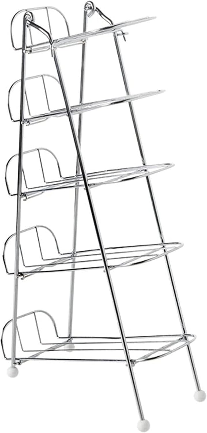 5 Bottle Free Standing Iron Wine Rack
