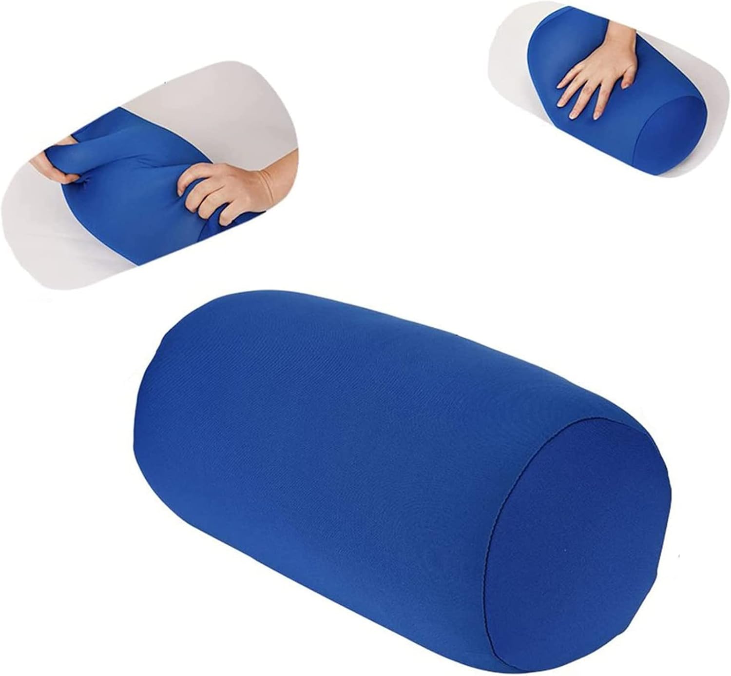 ASkinds Microbead Bolster Pillow 7 x 12 Blue