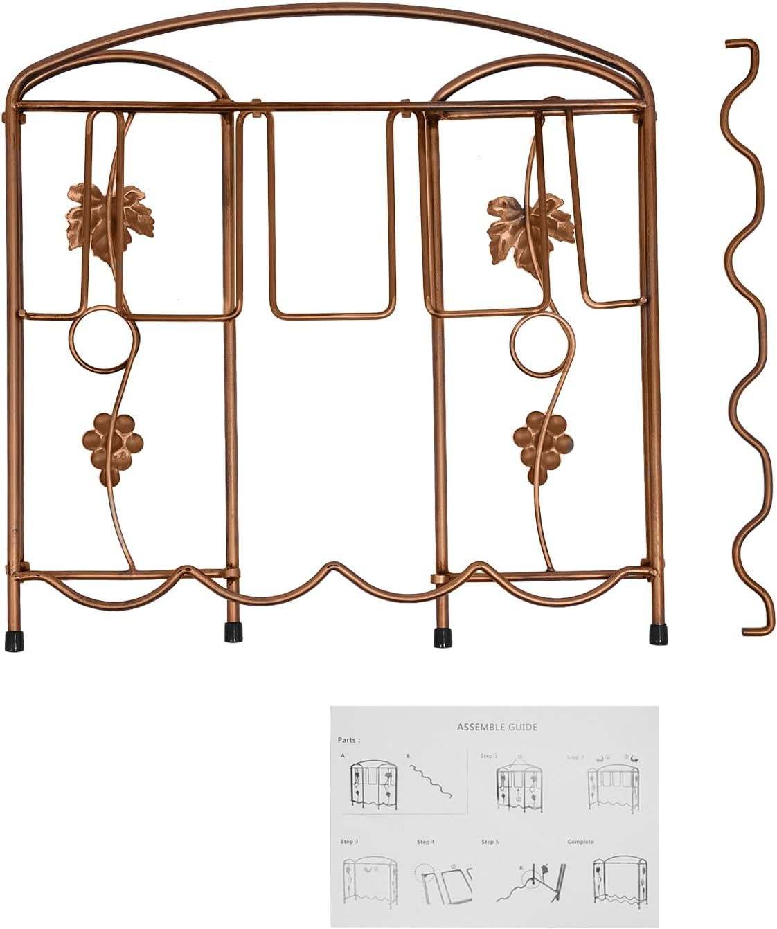Oiveinya 5-Bottle Freestanding Wine Rack Bronze