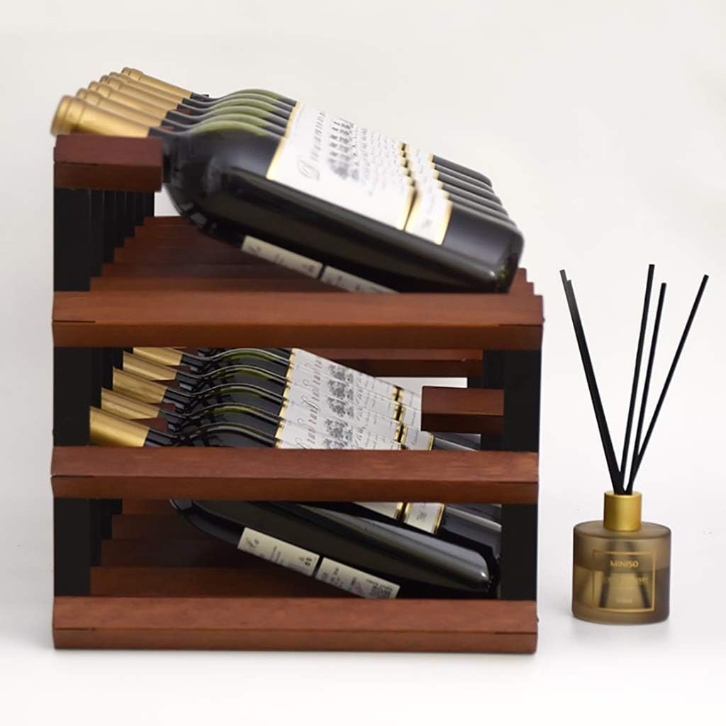 Wooden Metal Wine Rack 4-5 Bottle Capacity