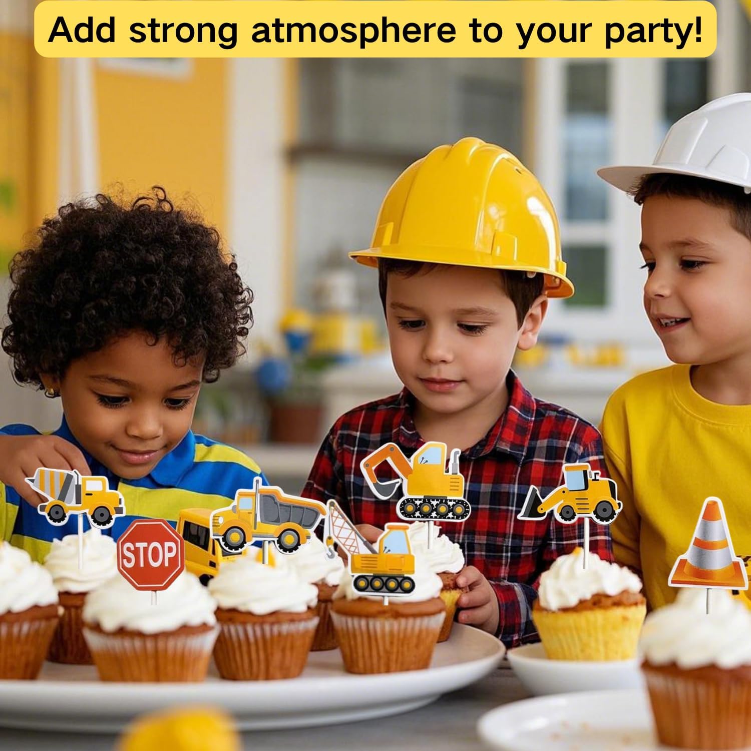ALISSAR 35-Pack Non-Edible Cupcake Toppers