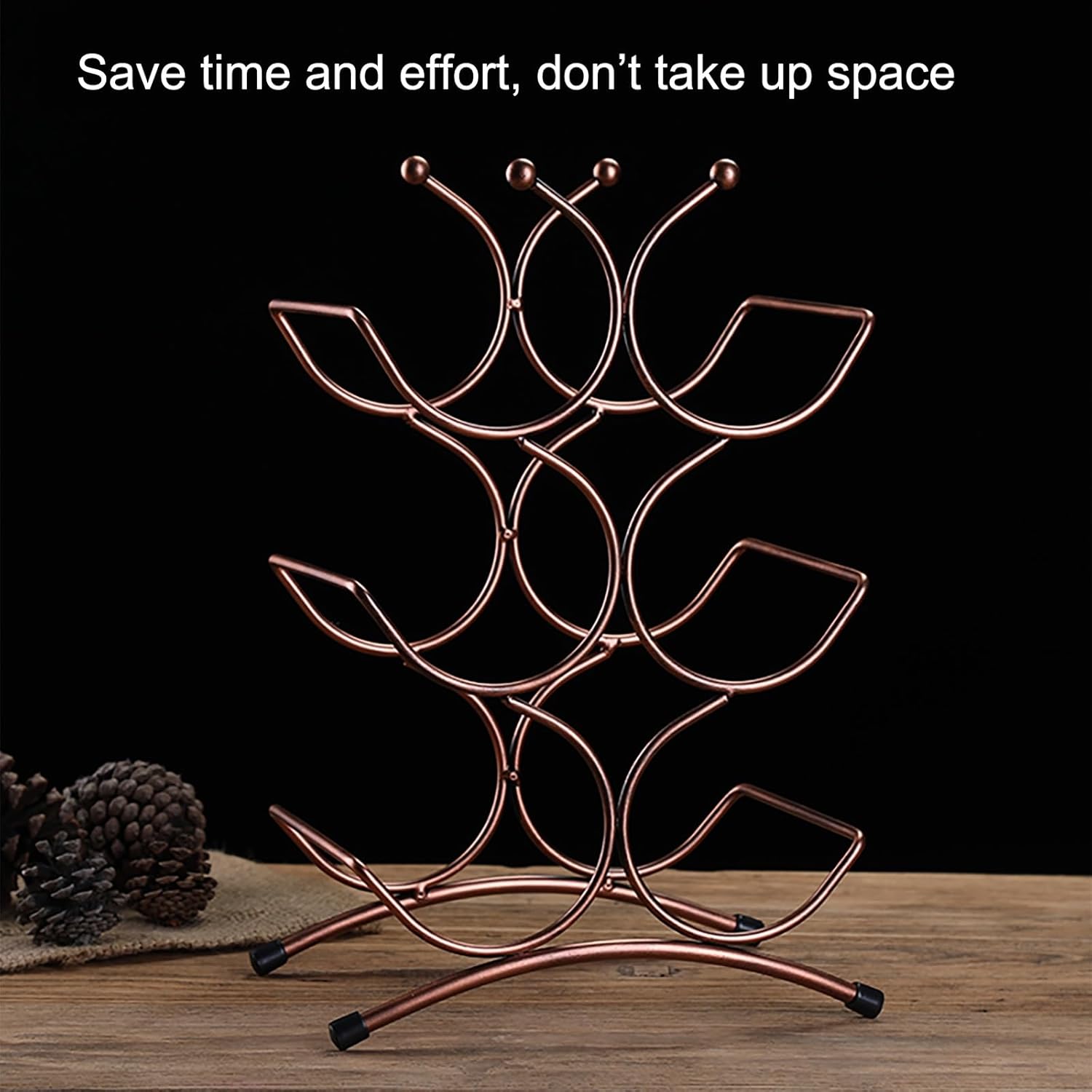 Coemepa Metal Wine Rack 2-7 Bottles Free Standing