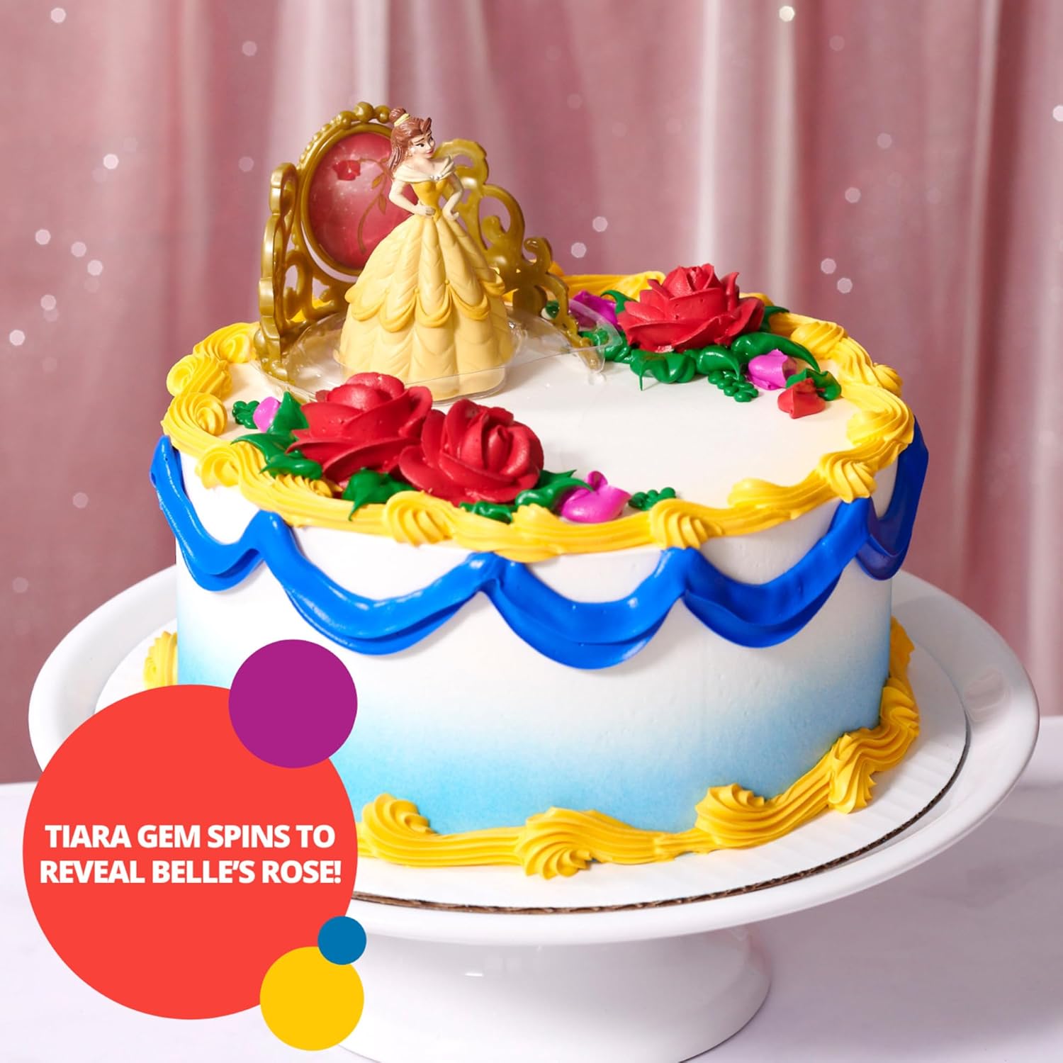 DecoSet Disney Princess Belle Cake Topper 2-Piece Set