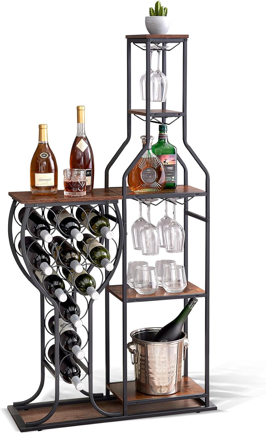 IRCPEN Corner Wine Rack 5 Tier Storage Shelf