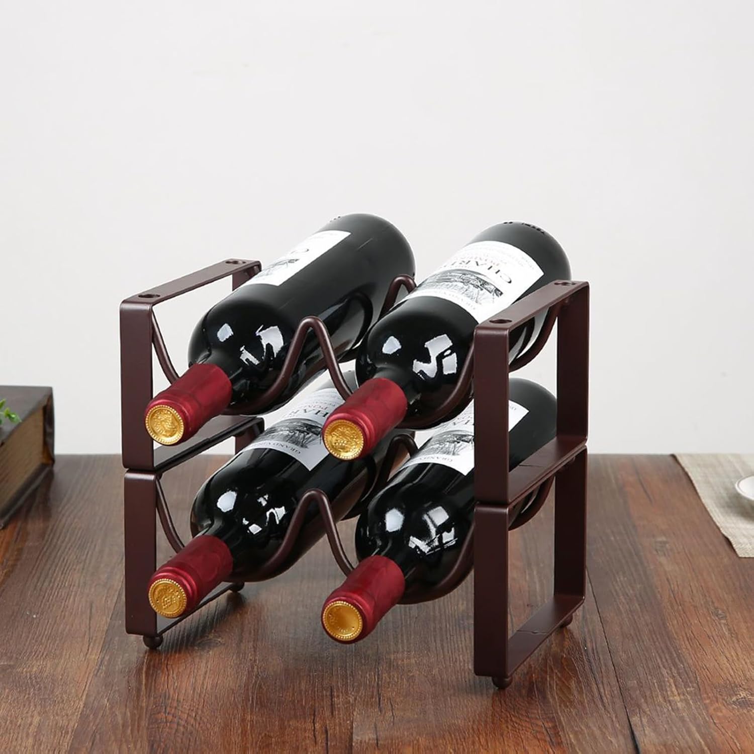 Zyqixluk Iron Stacking Wine Rack A2