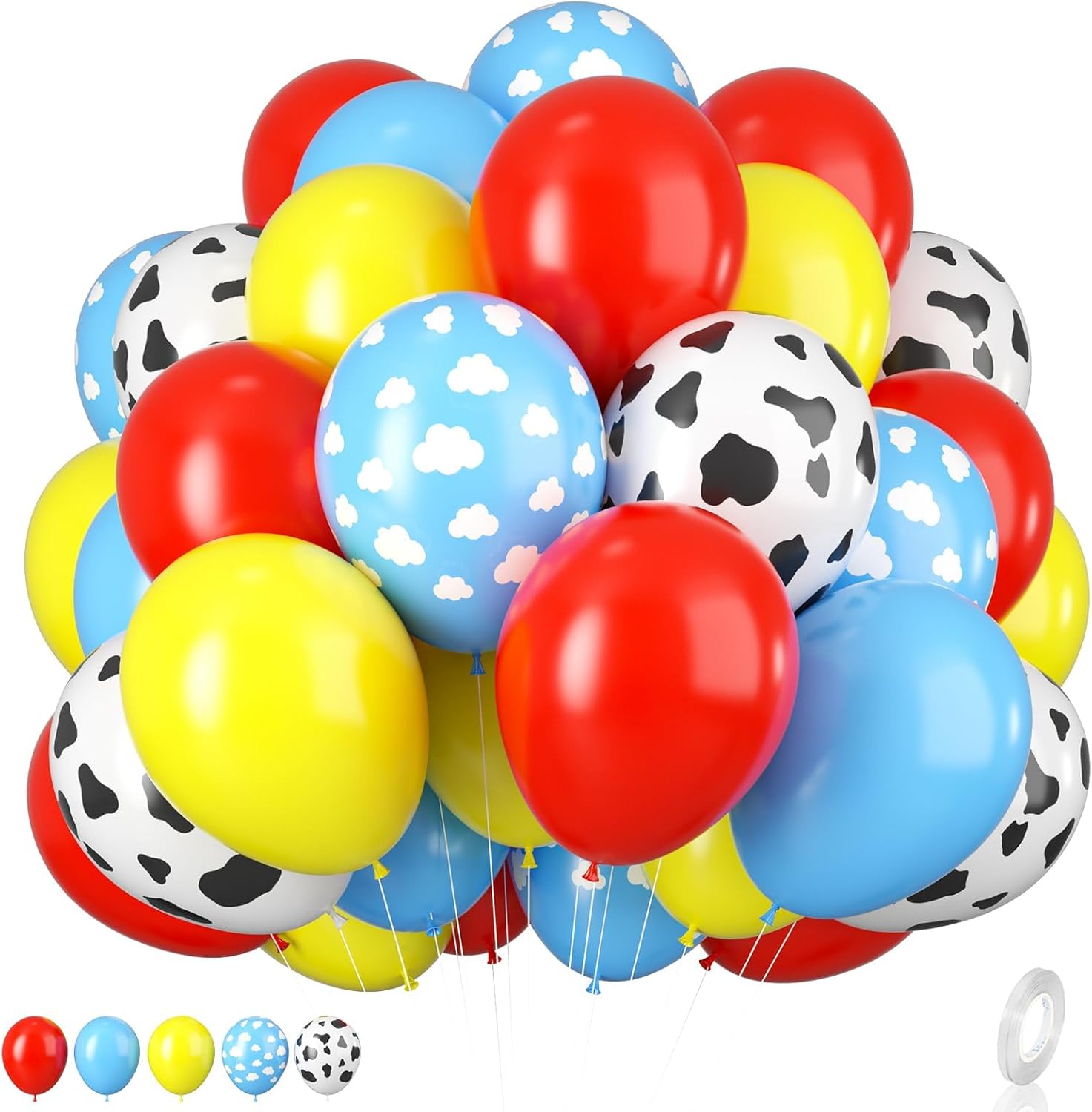 Biapian 12 Inch Themed Balloons for Kids Parties