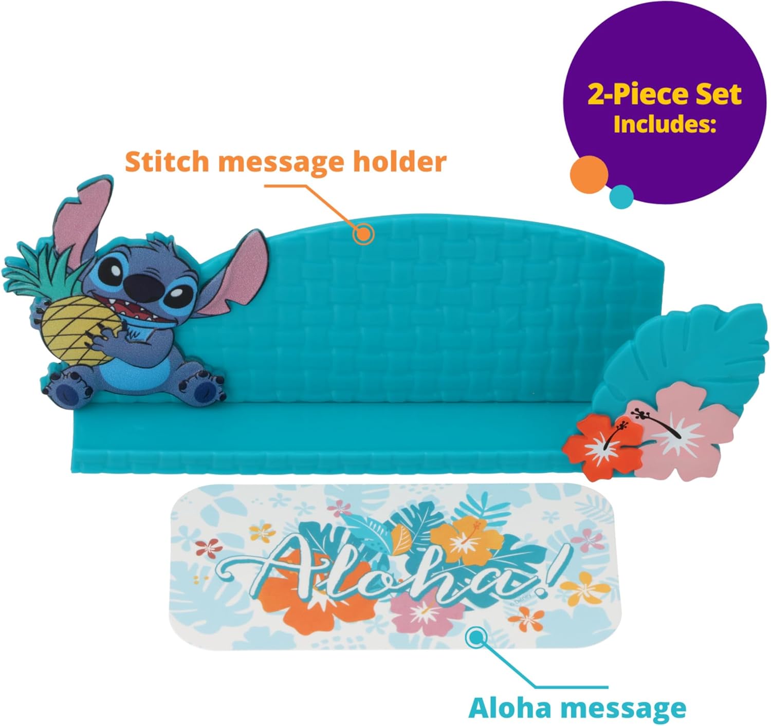Disneys Stitch Aloha Cake Topper - Personalizable Decoration Set