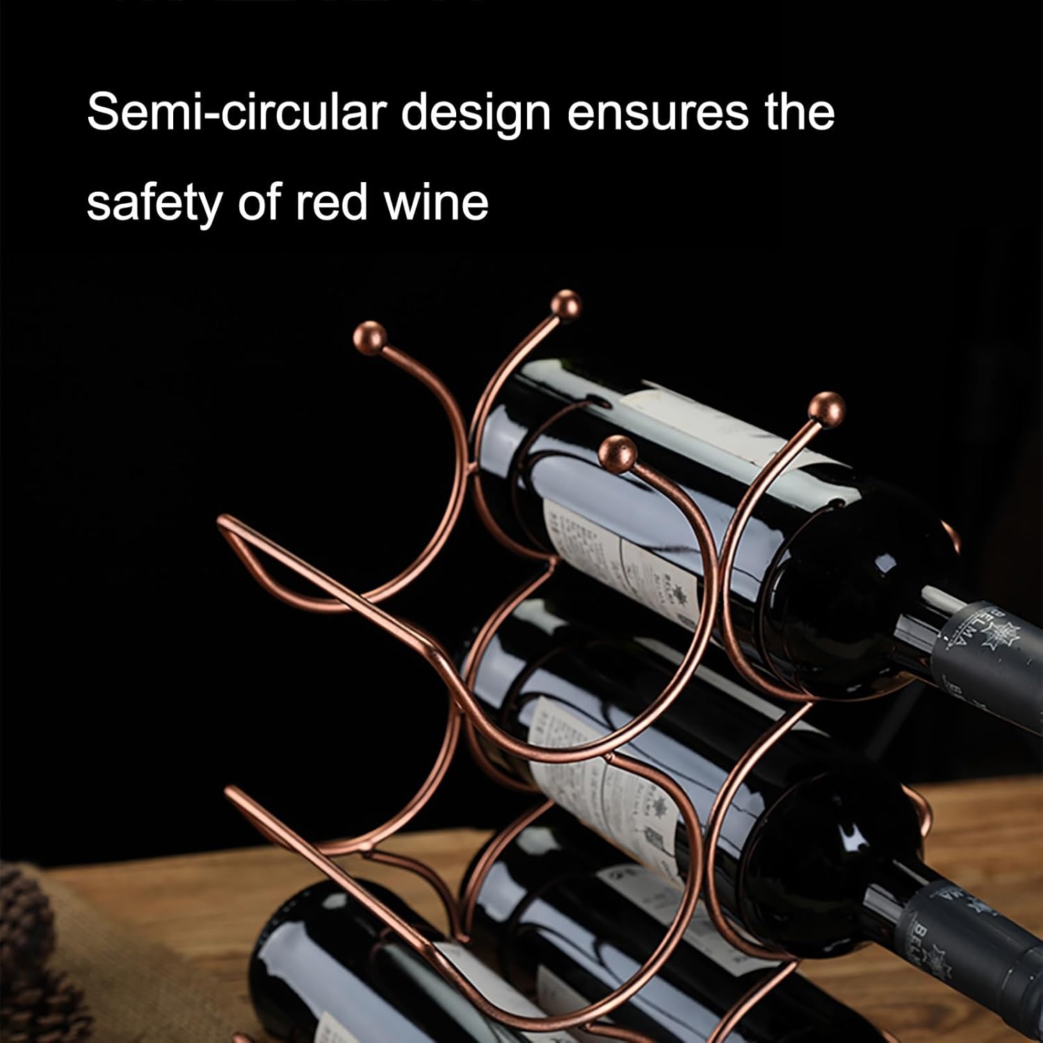 Coemepa Metal Wine Rack 2-7 Bottles Free Standing