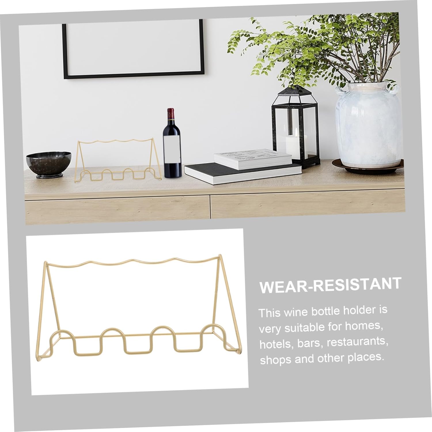 Cabilock Freestanding Metal Wine Rack for Home