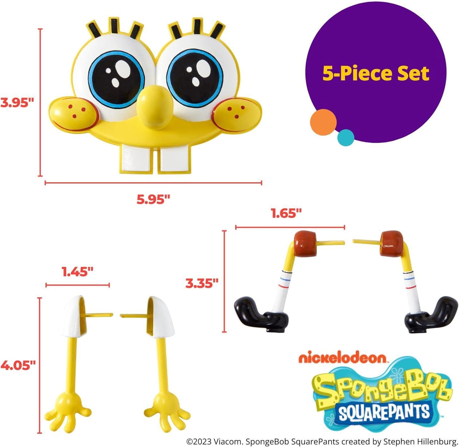 DecoSet SpongeBob SquarePants Cake Topper 5-Piece Set 1