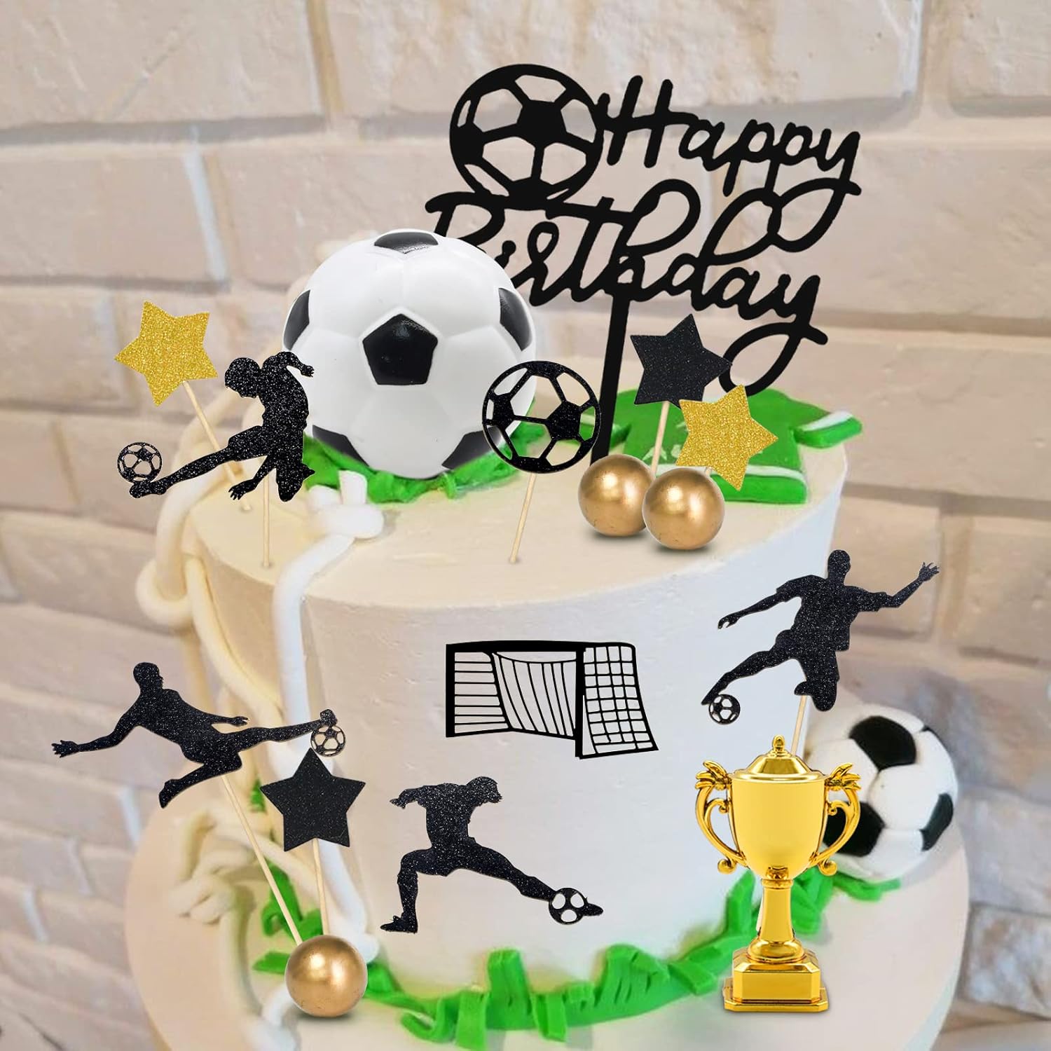 29pcs Soccer Cake Topper - Football Birthday Decorations